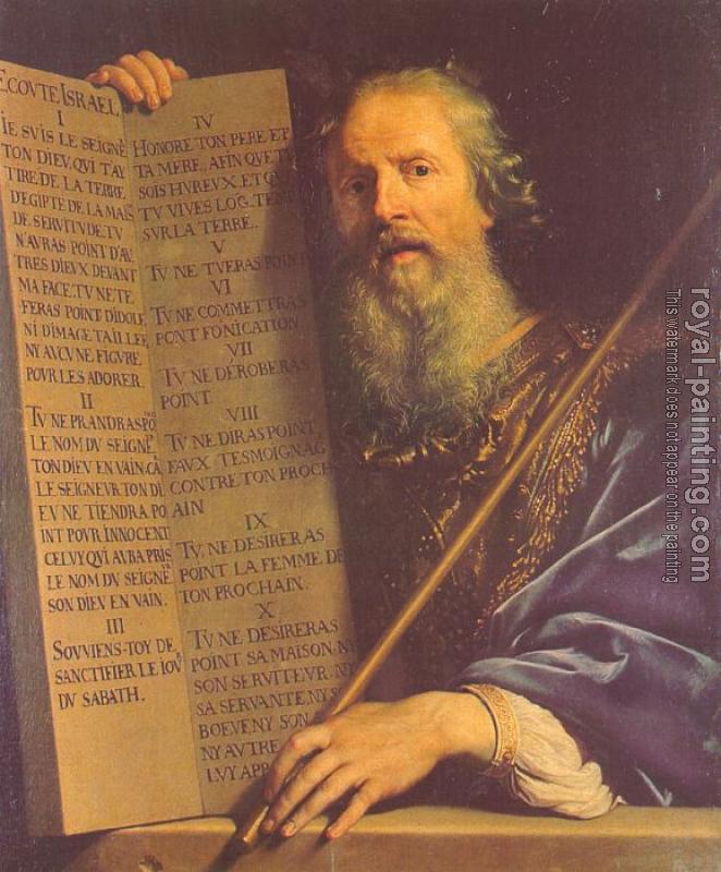 Philippe De Champaigne : Moses with the Ten Commandments
